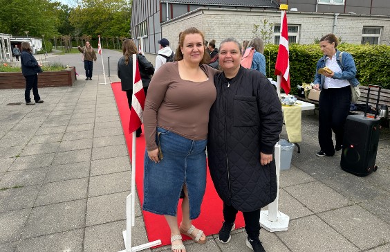 Social- og sundhedsassistent Patricia Hillmann og social- og sundhedshjælper Pernille Hulkvist